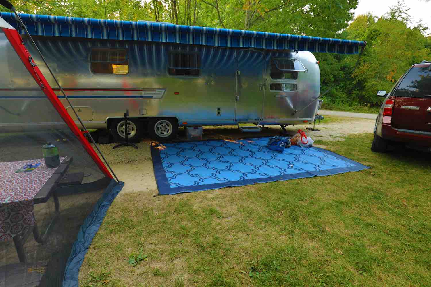 We are ready to camp in our Airstream RV Trailer.